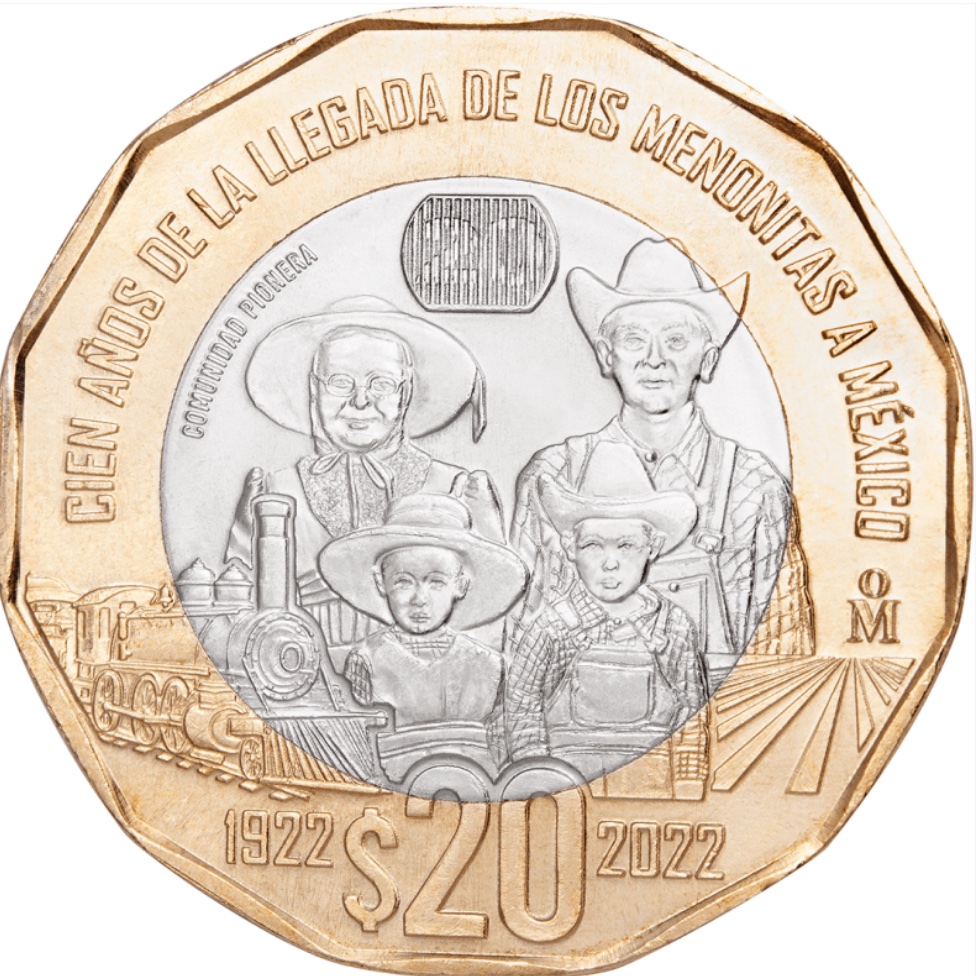 M xico Pone En Circulaci n Moneda De 20 Pesos Para Celebrar A Menonitas 